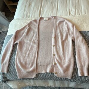Aritzia Wilfred Lilac Cardigan Sweater